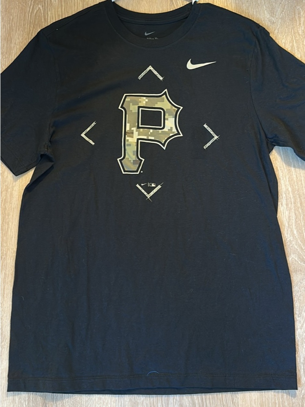 Pittsburgh Pirates Camo Logo Nike Tee
